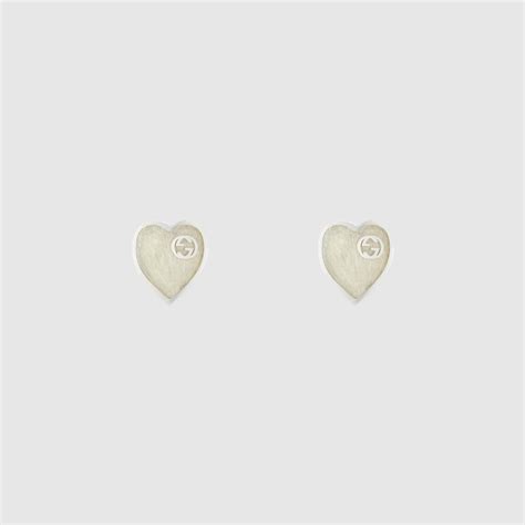 Aretes Gucci Heart con GG inPlata 925 